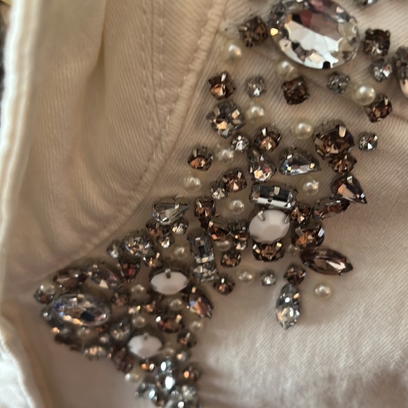 NANNETTE LEPORE WHITE DENIM JACKET - Picture 3 of 9